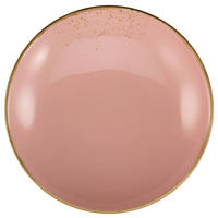 CreaTable Suppenteller NATURE COLLECTION rosa Steinzeug D: ca. 22 cm NATURE COLLECTION - rosa (22,00cm) - CreaTable