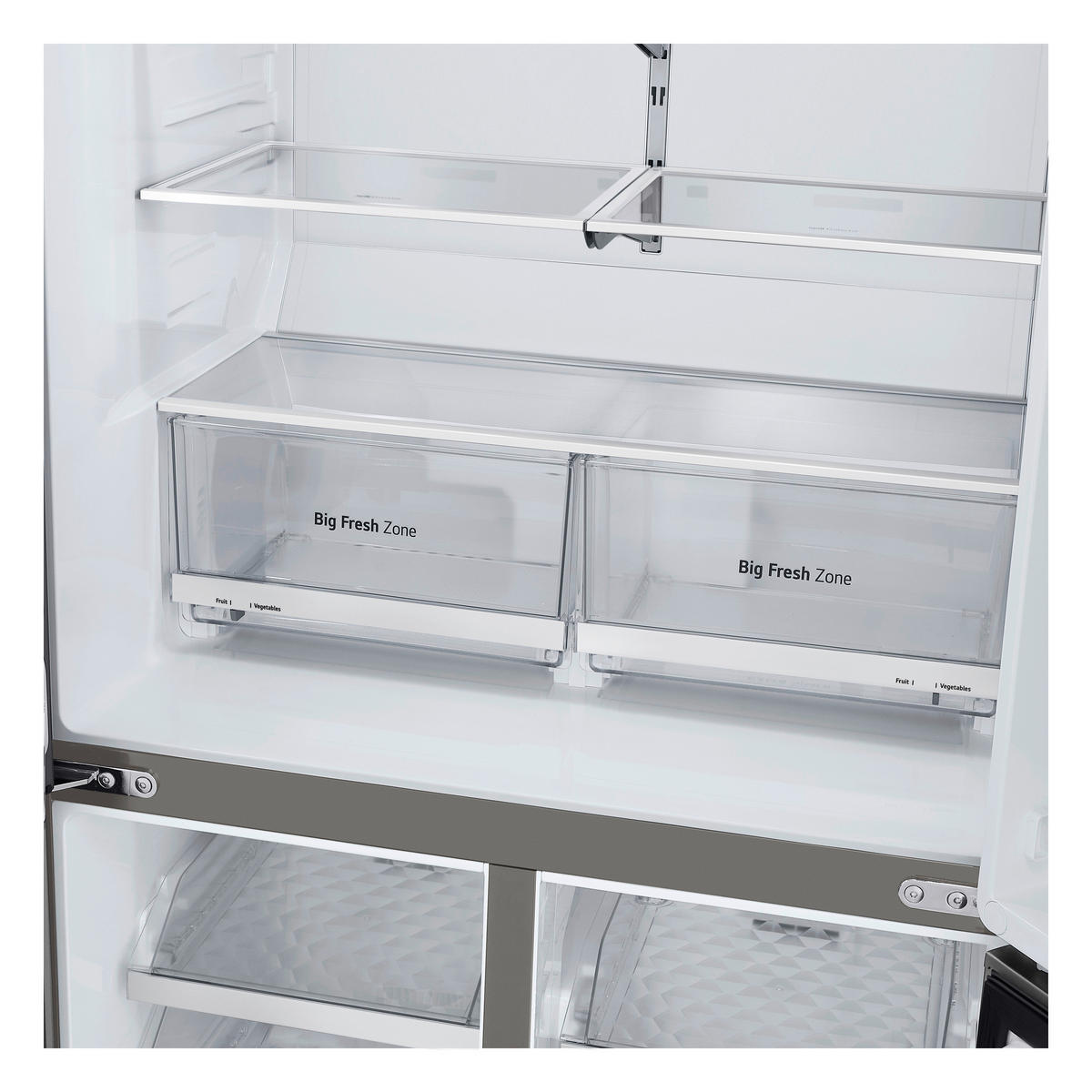 LG Multi Door GML960PYFE silber B/H/T: ca. 91,4x179,2x72,9 cm Multi-Door GML960PYFE - silber (91,40/179,20/72,90cm) - LG
