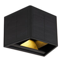 LED-Solarleuchte schwarz Kunststoff B/H: ca. 15,4x9,9 cm SOLAR - schwarz (15,40/9,90cm) - GLOBO