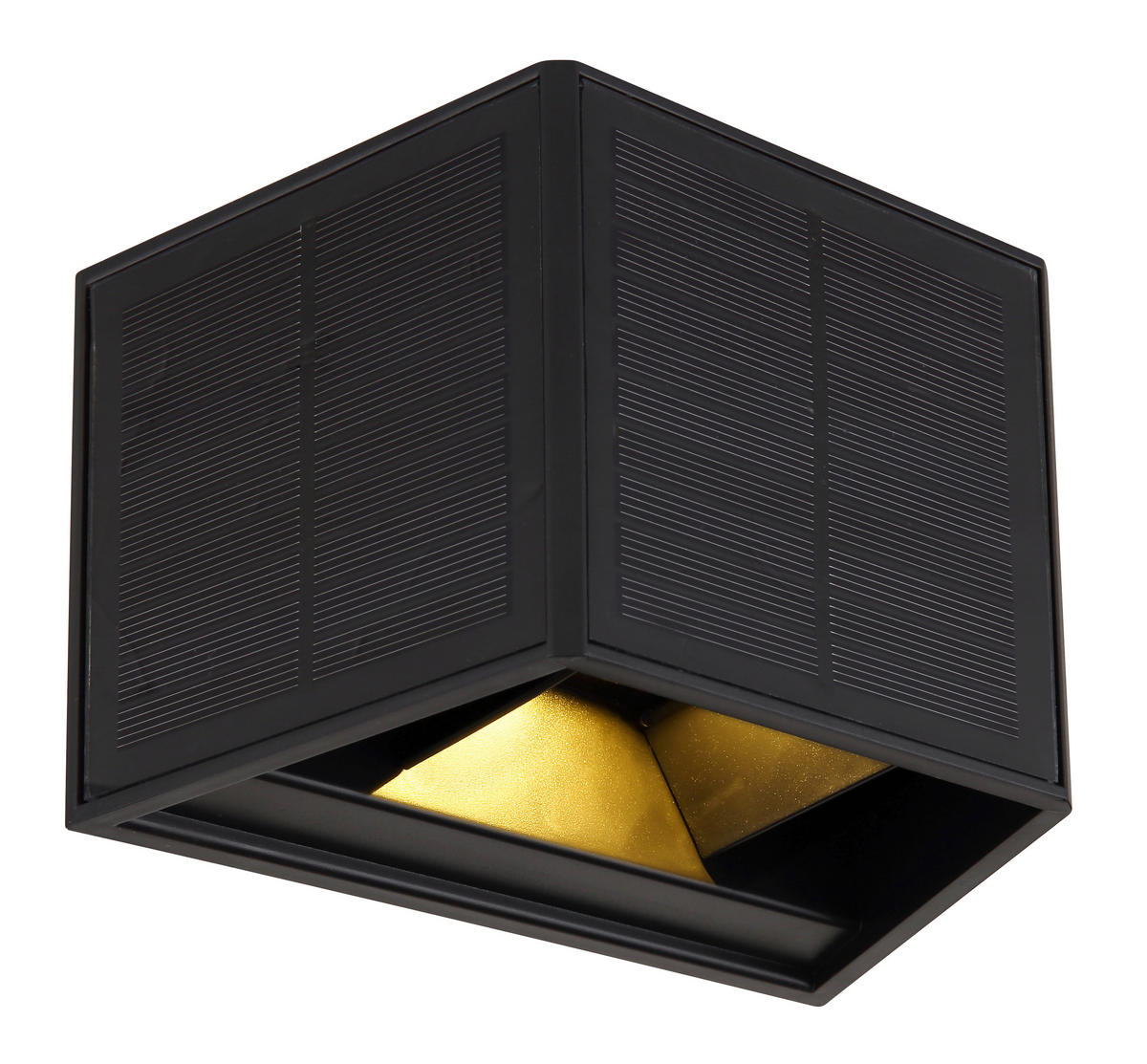 LED-Solarleuchte schwarz Kunststoff B/H: ca. 15,4x9,9 cm SOLAR - schwarz (15,40/9,90cm) - GLOBO