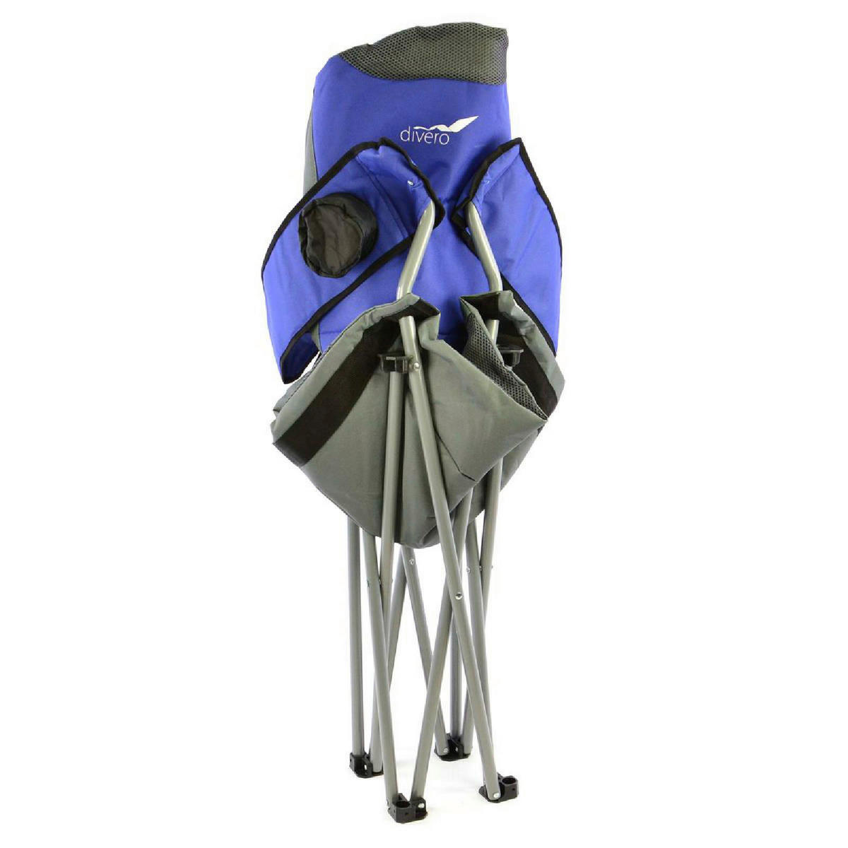 VCM Campingstuhl-Set royalblau Polyester-Mischgewebe B/H/L: ca. 90x110x57 cm Campingstuhlset - royalblau/grau (57,00/90,00/110,00cm) - VCM