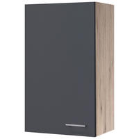 Hängeschrank Morena grau matt B/H/T: ca. 50x89x32 cm Morena - Eiche/Basalt (50,00/89,00/32,00cm) - Flex-Well