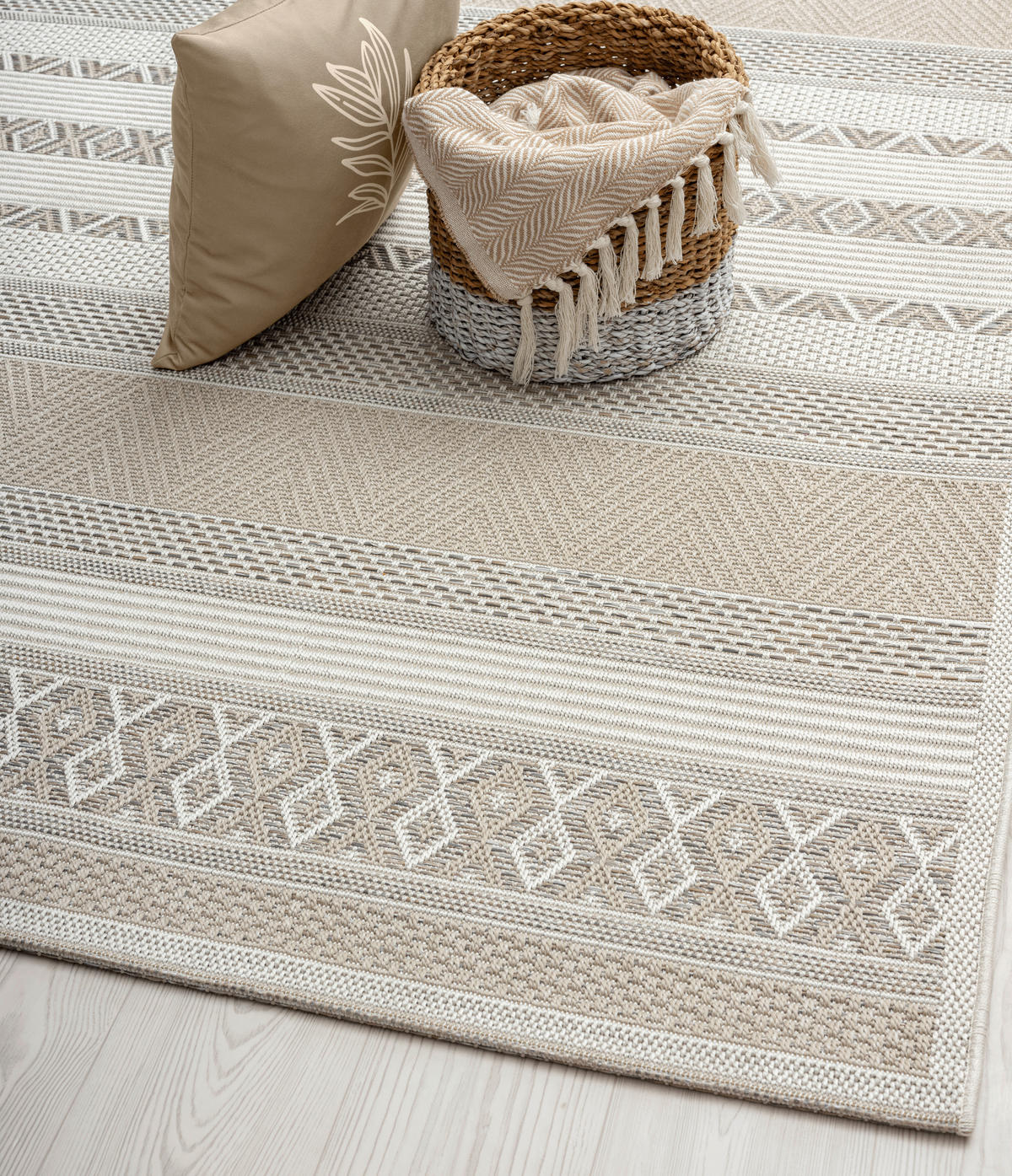 Merinos Teppich Ottowa beige B/L: ca. 120x160 cm Ottowa - beige (120,00/160,00cm) - Merinos