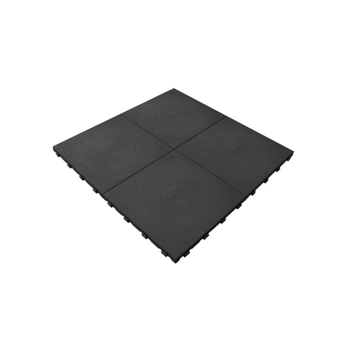 Easy Bodenfliesen dunkelgrau B/L: ca. 40x40 cm Bodenfliesenset_7Stck. - dunkelgrau (40,00/40,00/2,65cm) - Easy
