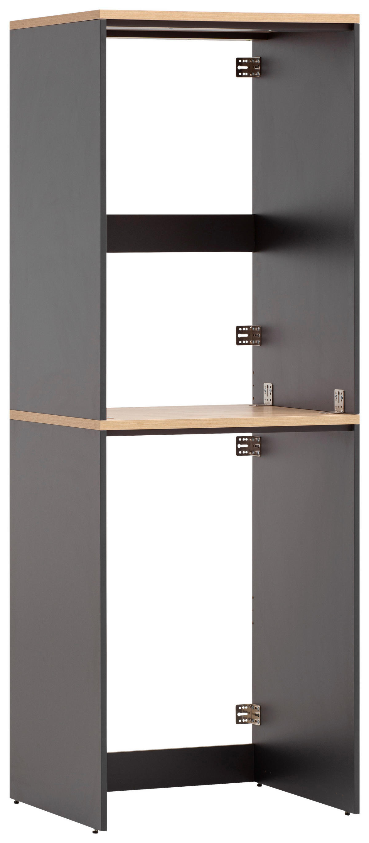 Unterschrank Solea anthrazit Eiche hell Nachbildung B/H/T: ca. 67,1x190,7x60 cm Solea - Eiche/anthrazit (67,10/190,70/60,00cm) - Schildmeyer