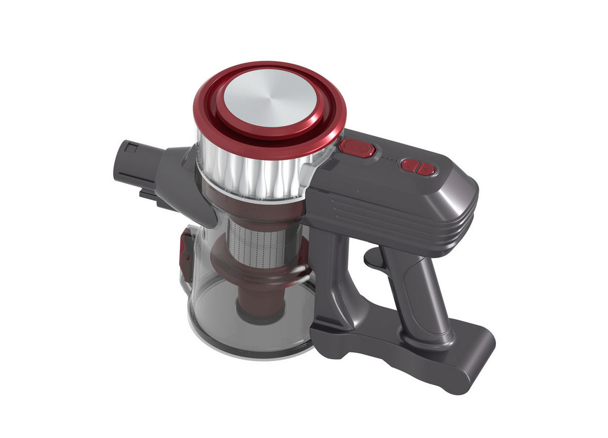 POCOline Handstaubsauger rot grau Metall Kunststoff B/H/L: ca. 12,5x120x32 cm Handstaubsauger_Kallisto - rot/grau (32,00/12,50/120,00cm) - POCOline