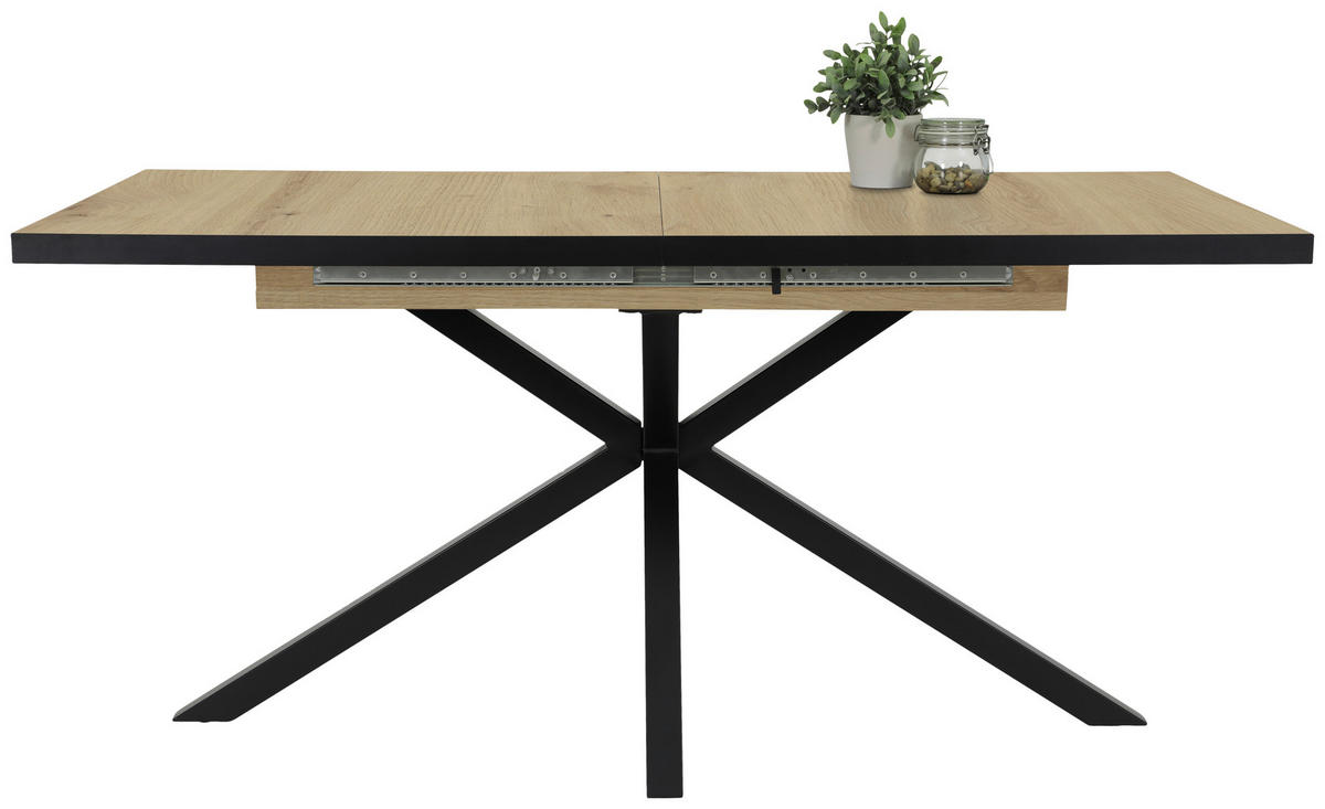 Esstisch Malou I Eiche schwarz B/H/T: ca. 200x76x90 cm Malou I - Eiche/schwarz (200,00/76,00/90,00cm) - Hela