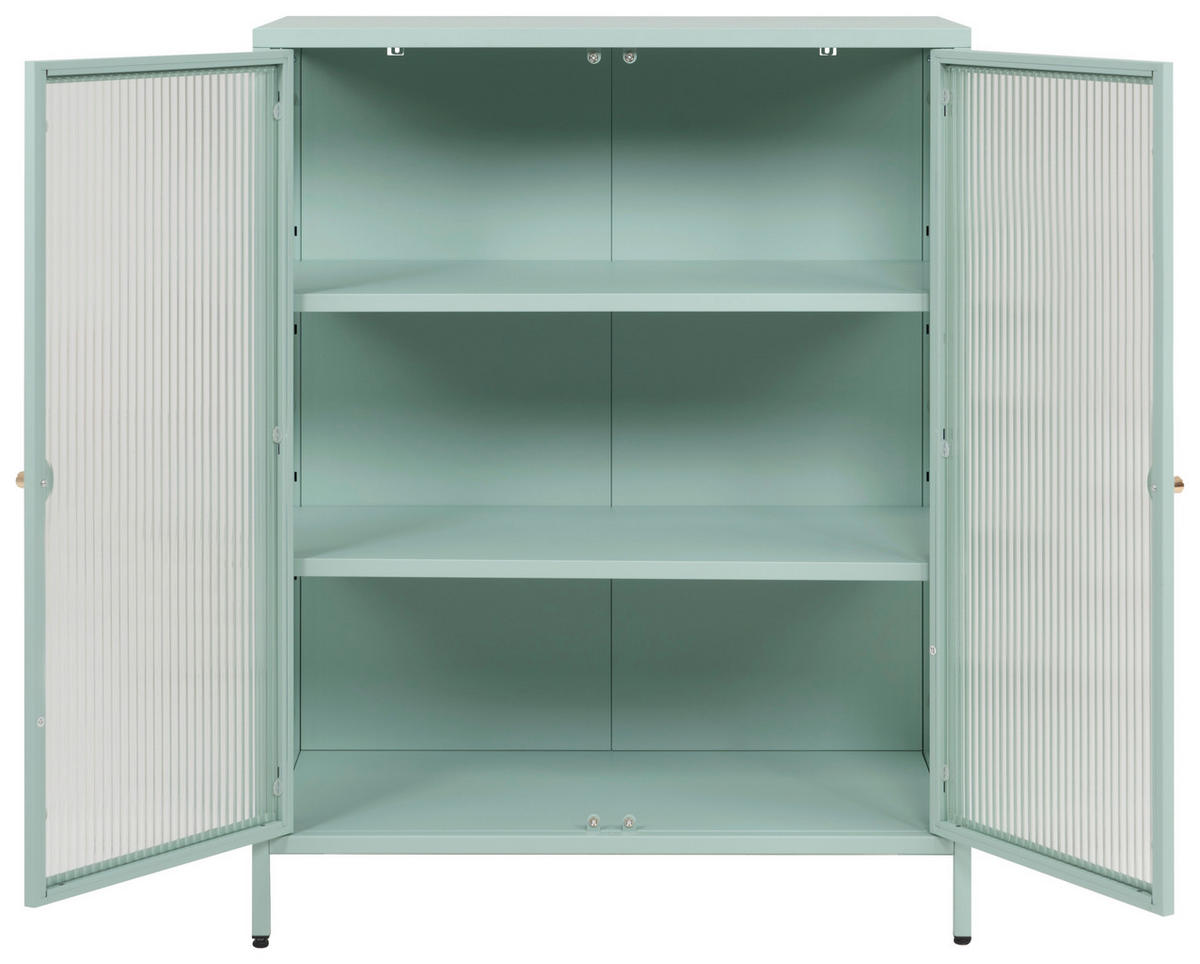 Vitrine Milton mint B/H/T: ca. 80x102x40 cm Milton - mint (80,00/102,00/40,00cm)