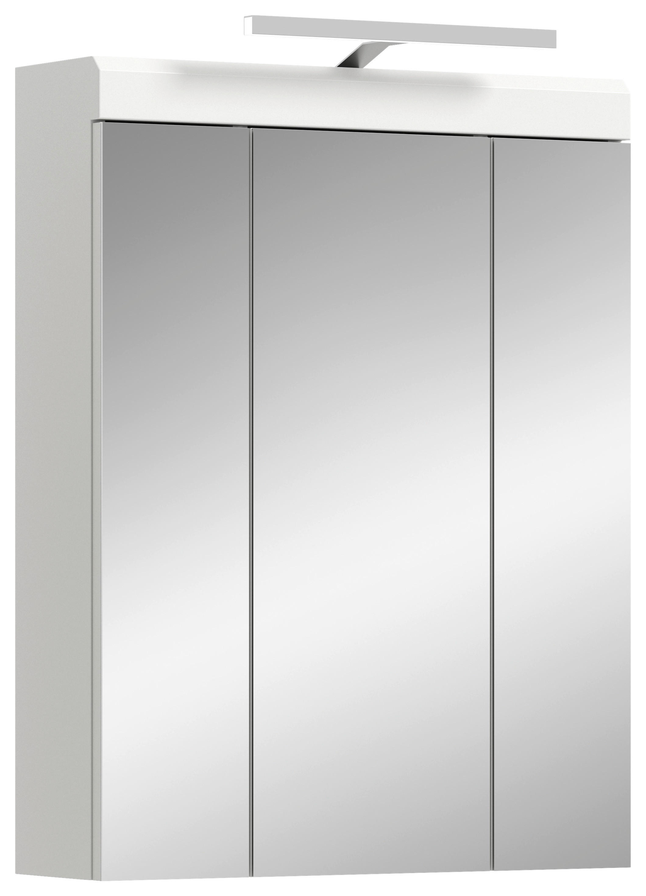 Spiegelschrank Scout weiß weiß Hochglanz B/H/T: ca. 60x79x37 cm Scout - weiß (60,00/79,00/37,00cm) - xonox.home