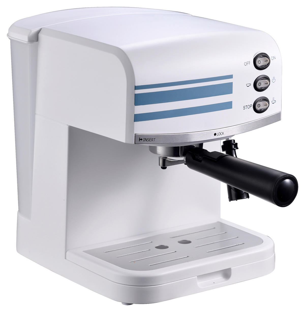 BERGNER Espressomaschine weiß NOIA - weiß - BERGNER