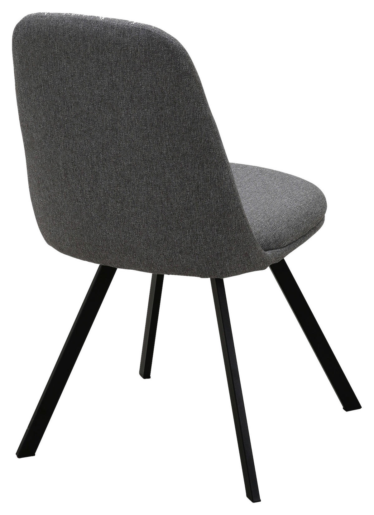 Stuhl CORA anthrazit Microfaser B/T: ca. 56,5x85 cm CORA - schwarz/anthrazit (56,50/85,00cm)