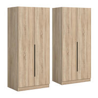 Kleiderschrank KOPENHAGEN Eiche Sonoma Nachbildung B/H/T: ca. 160x181x52 cm KOPENHAGEN - Eiche (160,00/181,00/52,00cm) - xonox.home