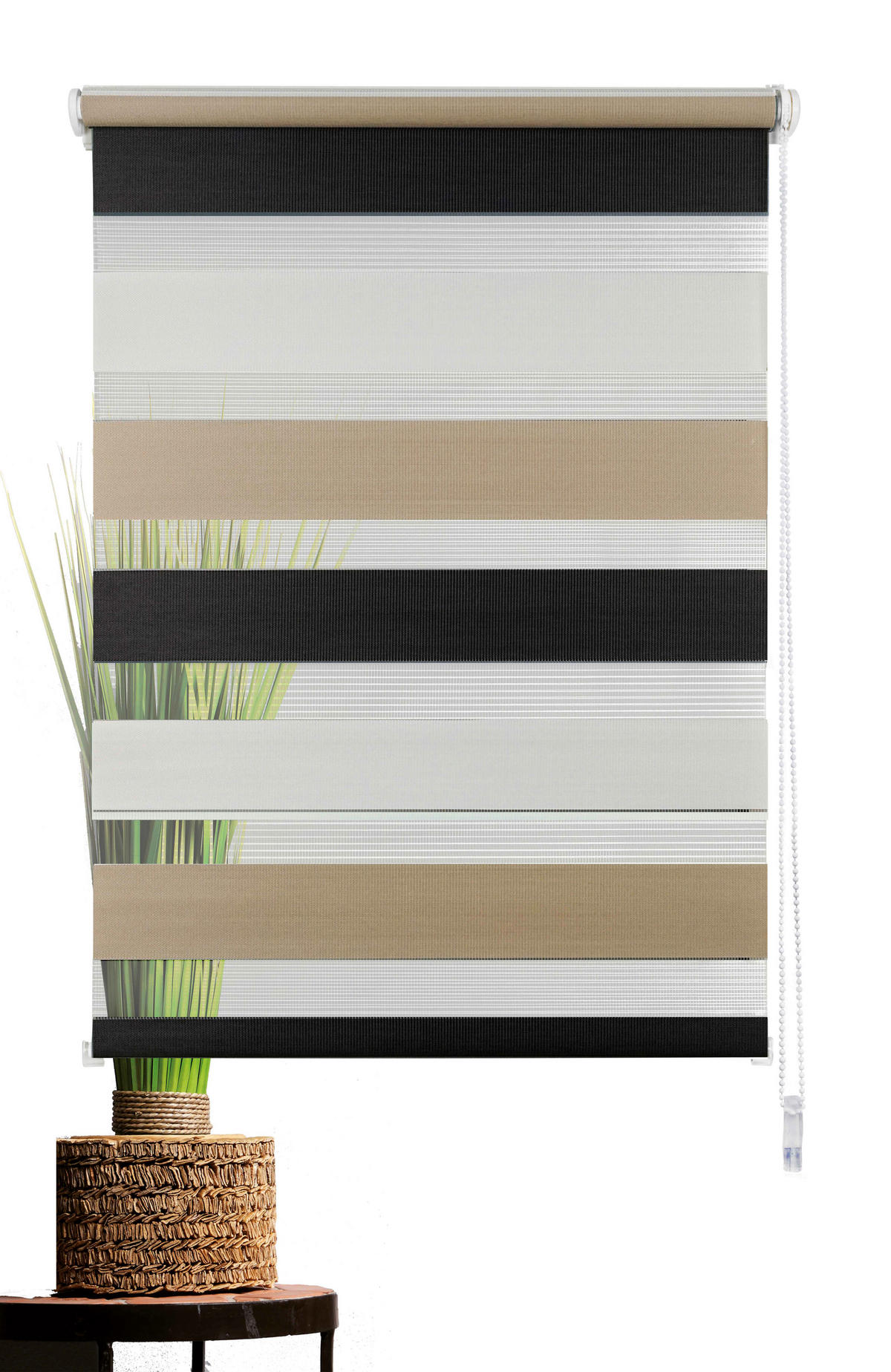 Doppelrollo Just-Triple Cappuccino B/L: ca. 90x160 cm Just-Triple - mokka/Cappuccino (90,00/160,00cm)