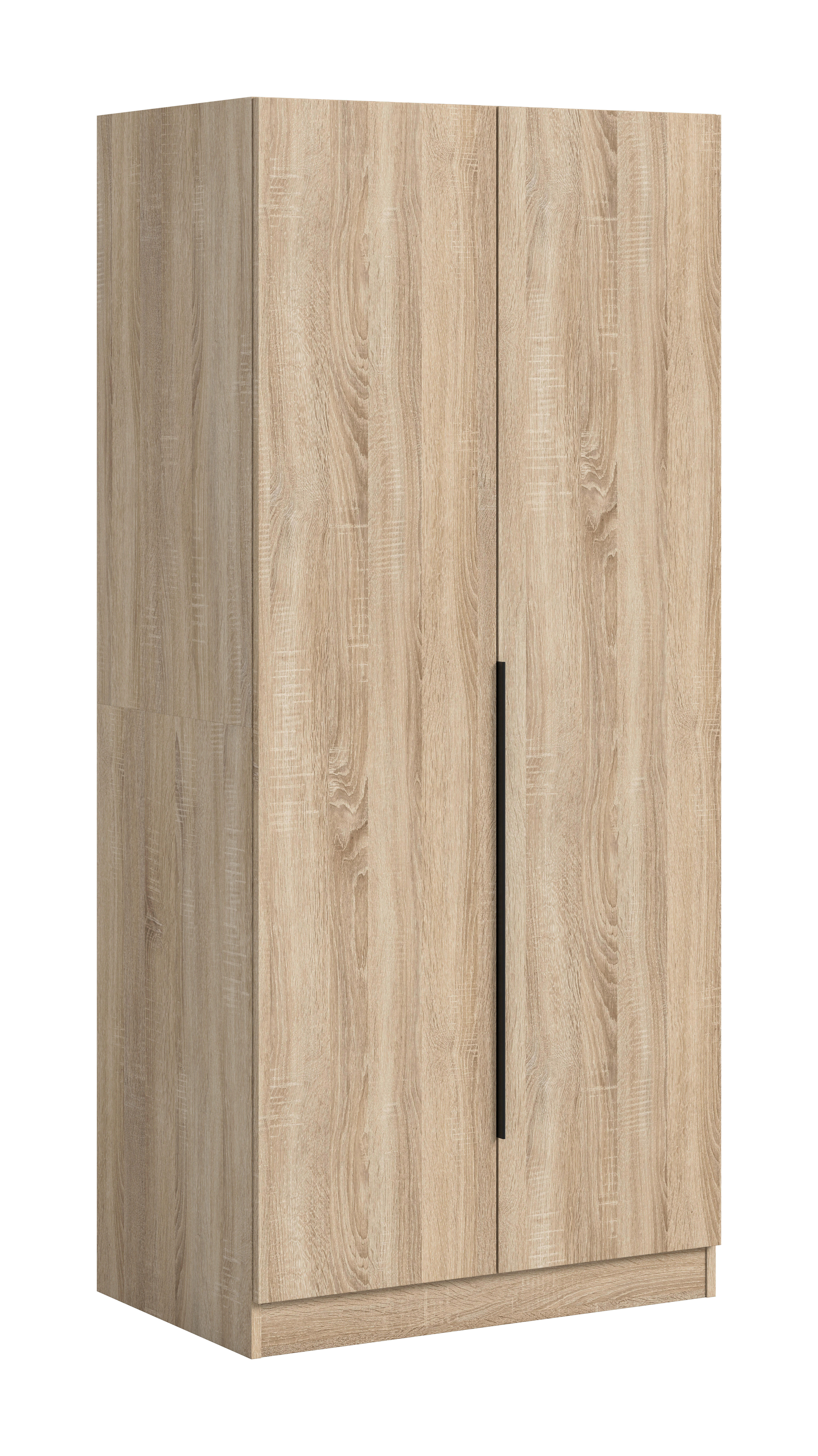 Kleiderschrank KOPENHAGEN Eiche Sonoma Nachbildung B/H/T: ca. 80x181x52 cm KOPENHAGEN - Eiche (80,00/181,00/52,00cm) - xonox.home