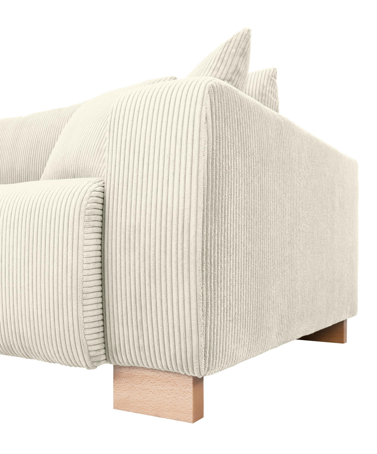 Big Sofa Alpha New beige Microfaser B/H/T: ca. 244x85x112 cm Alpha New - beige/buche (244,00/85,00/112,00cm)