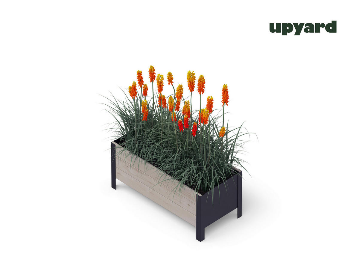 UPYARD Hochbeet MODERN grau Holz B/H/L: ca. 36x32x78 cm MODERN - grau (78,00/36,00/32,00cm) - UPYARD