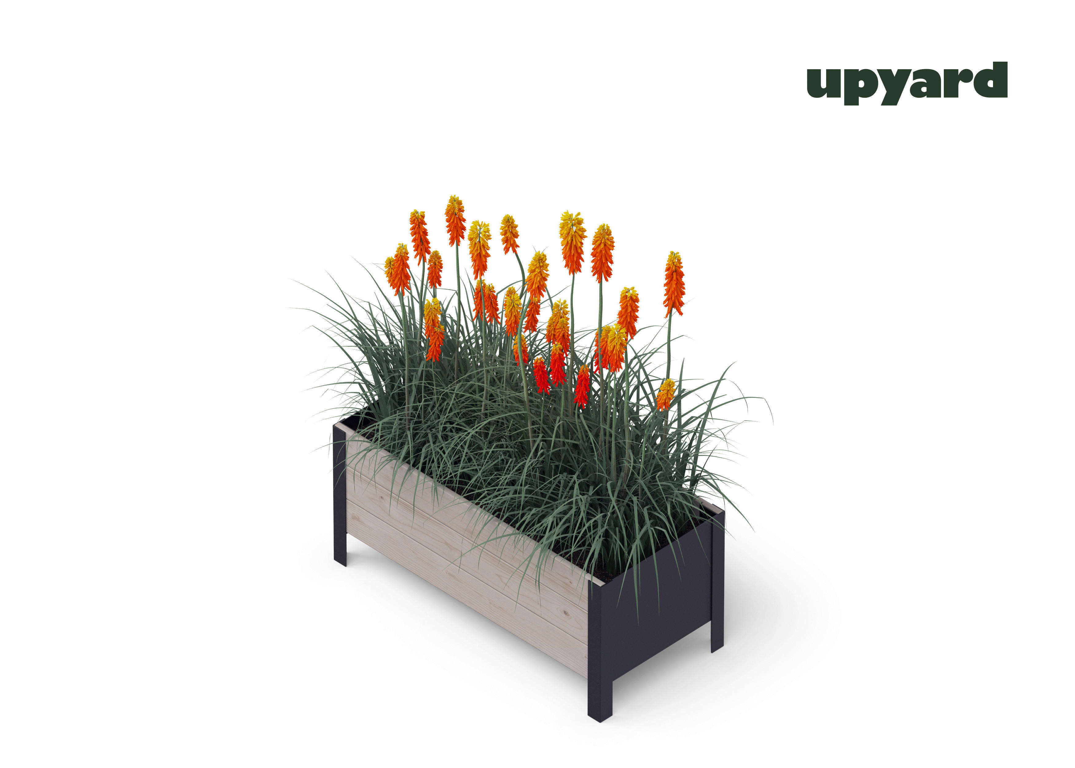 UPYARD Hochbeet MODERN grau Holz B/H/L: ...