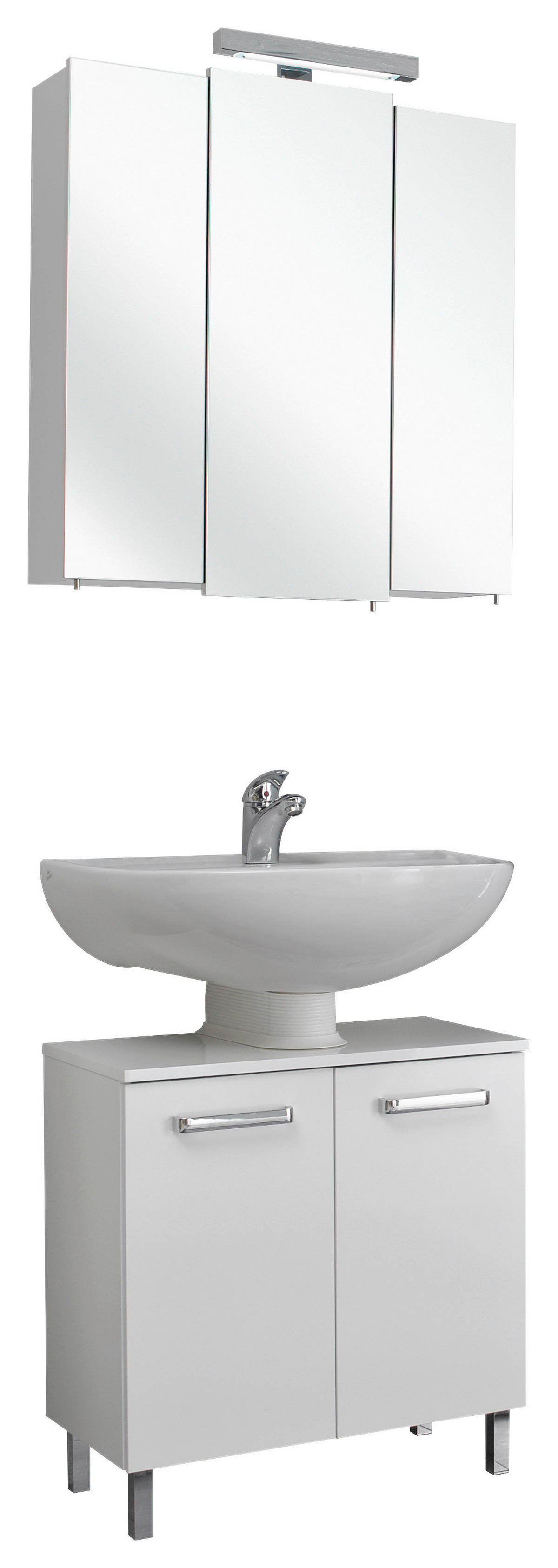 Badezimmer-Set Quickset 312 weiß glanz B/H/T: ca. 68x200x33 cm Quickset 312 - weiß (68,00/200,00/33,00cm) - Pelipal