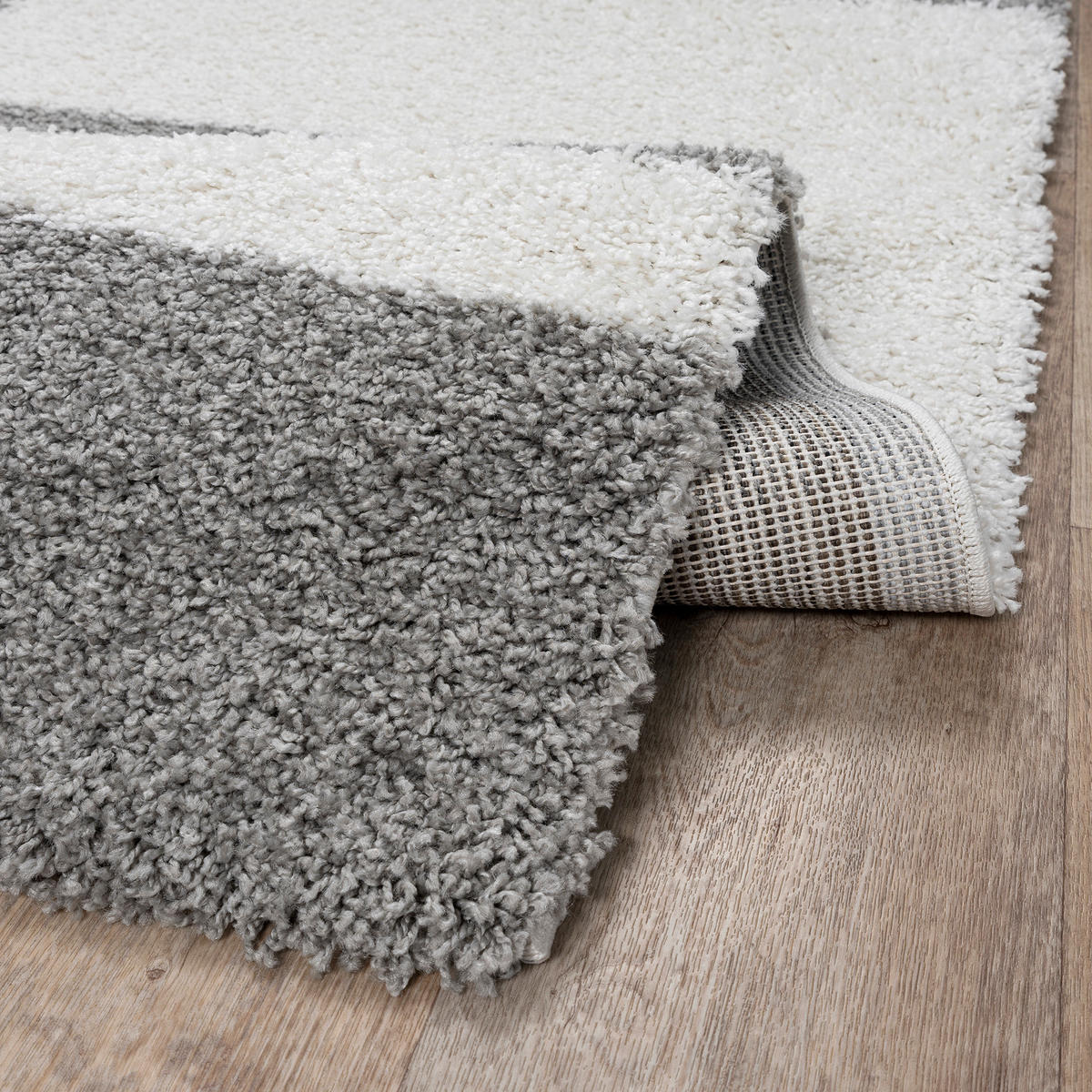 Sanat Hochflorteppich MILANO hellgrau B/L: ca. 160x230 cm MILANO - hellgrau (160,00/230,00cm) - Sanat