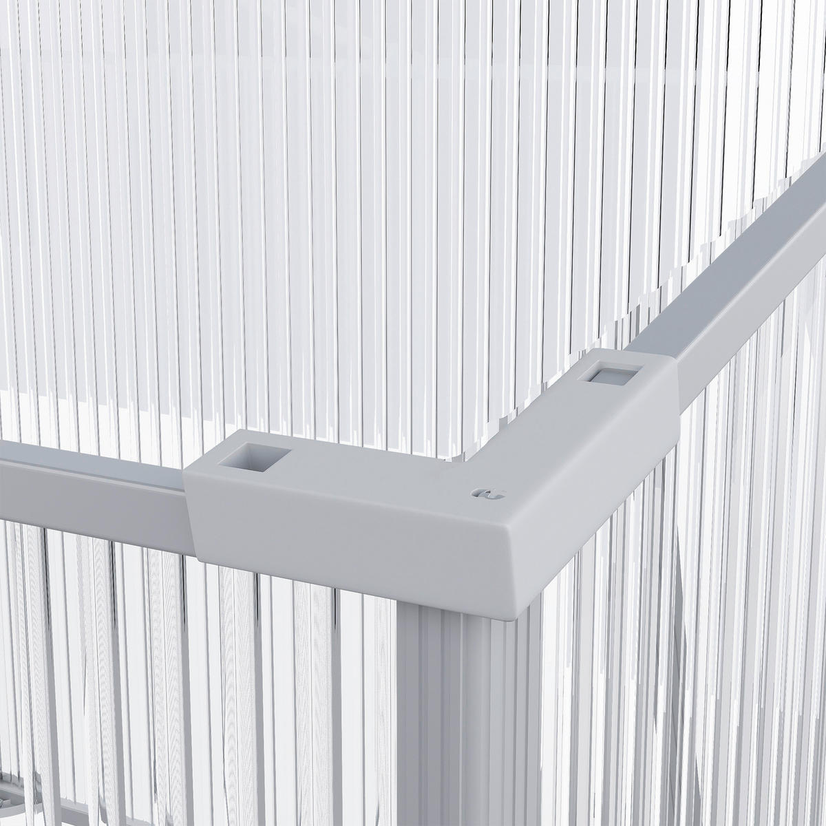 Outsunny Gewächshaus B/H/L: ca. 51x180x51 cm Frühbeet - silber (51,00/51,00/180,00cm) - Outsunny