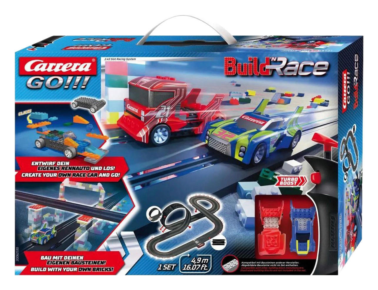 Carrera Rennbahn GO!!! Build 'n Race bunt