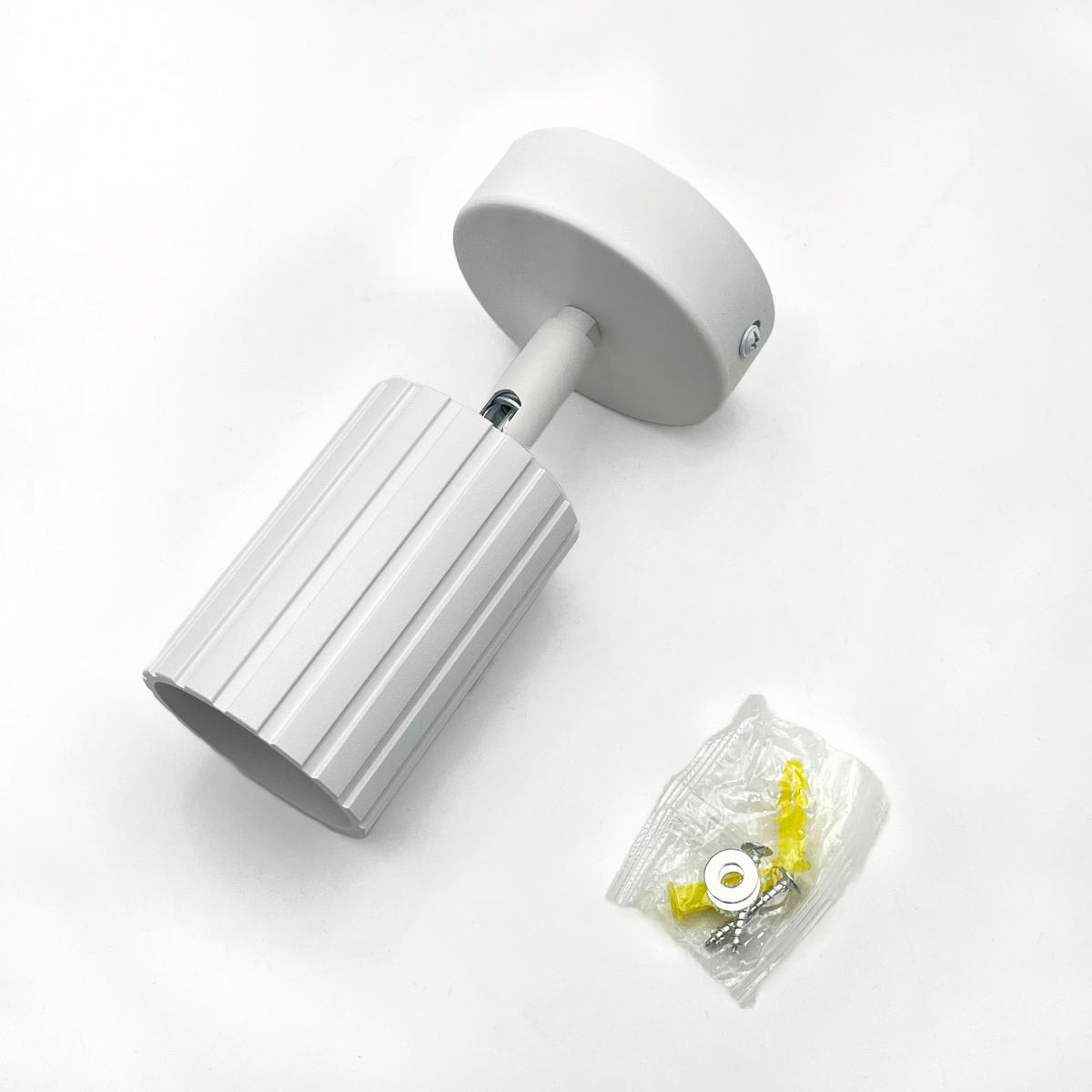 Lamkur Wandleuchte weiß Stahl B/H/L: ca. 8x16x8 cm GU10 1 Brennstellen Prisma - weiß (8,00/8,00/16,00cm) - Lamkur