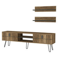 Wohnwand Rialto walnuss Nachbildung B/H/T: ca. 150x46x30 cm Rialto - walnuss (150,00/46,00/30,00cm) - moebel17