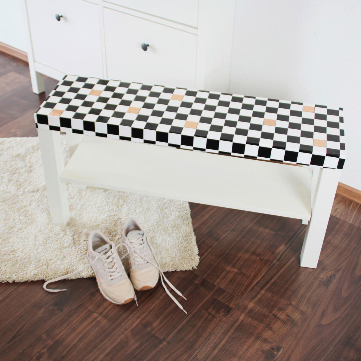 d-c-fix Dekofolie Monza schwarz weiß B/L: ca. 45x200 cm Klebefolie_d-c-fix_F3460356 - weiß/schwarz (45,00/200,00cm) - d-c-fix