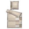 Baumwoll Bettwäsche Cotton touch Bettwäsche_Cotton-Touch Leo - beige/braun (135,00/200,00cm) - Sensation