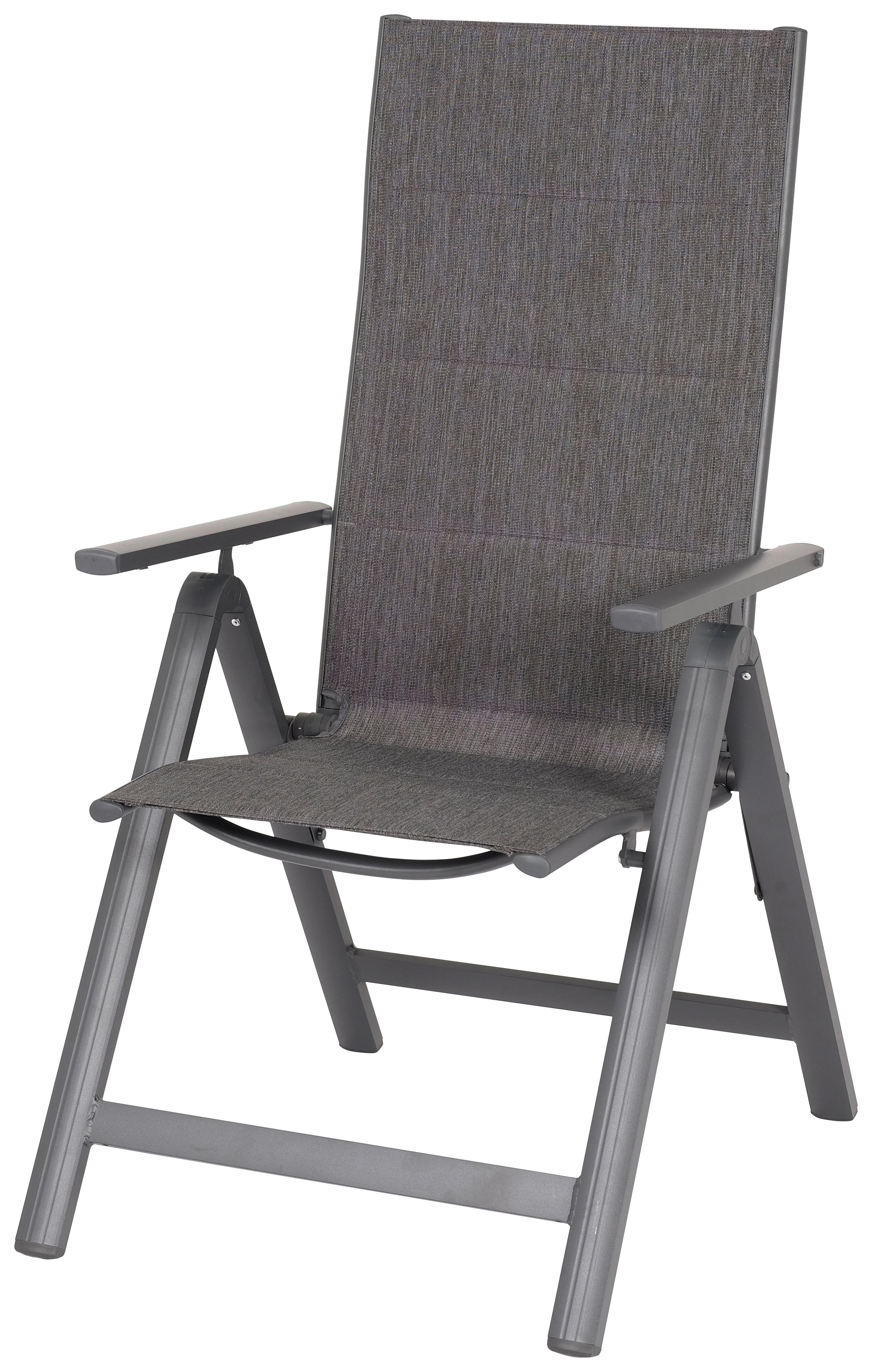 POCOline Klappsessel Boston anthrazit Alu B/H/L: ca. 70x115x58 cm Boston - anthrazit (58,00/70,00/115,00cm) - POCOline