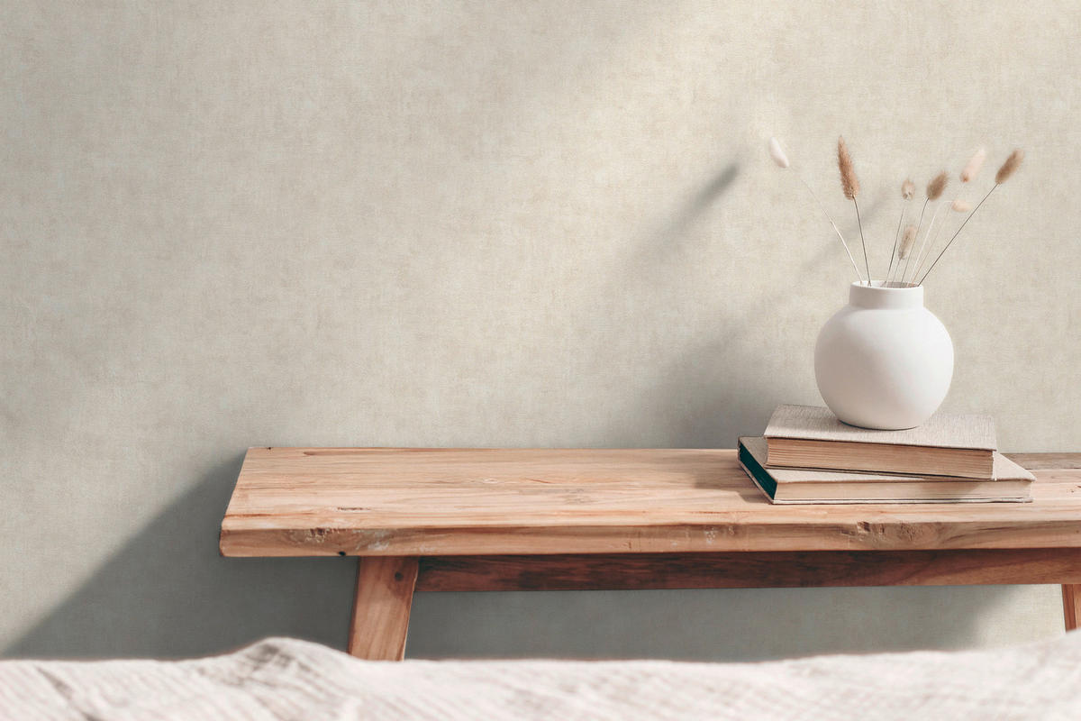 A.S.Creation Vliestapete beige B/H/D: ca. 53x1005x8,5 cm Vliestapete - beige (8,50/1005,00cm) - A.S.Creation