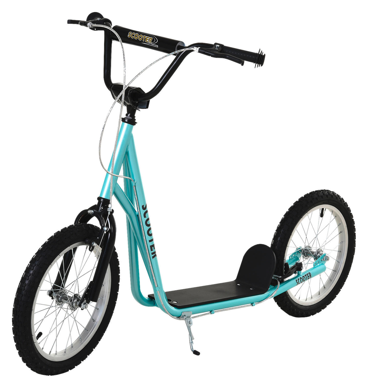 HOMCOM Kinderscooter blau Kinderscooter 371-021BU - blau (139,00/58,00/96,00cm) - HOMCOM