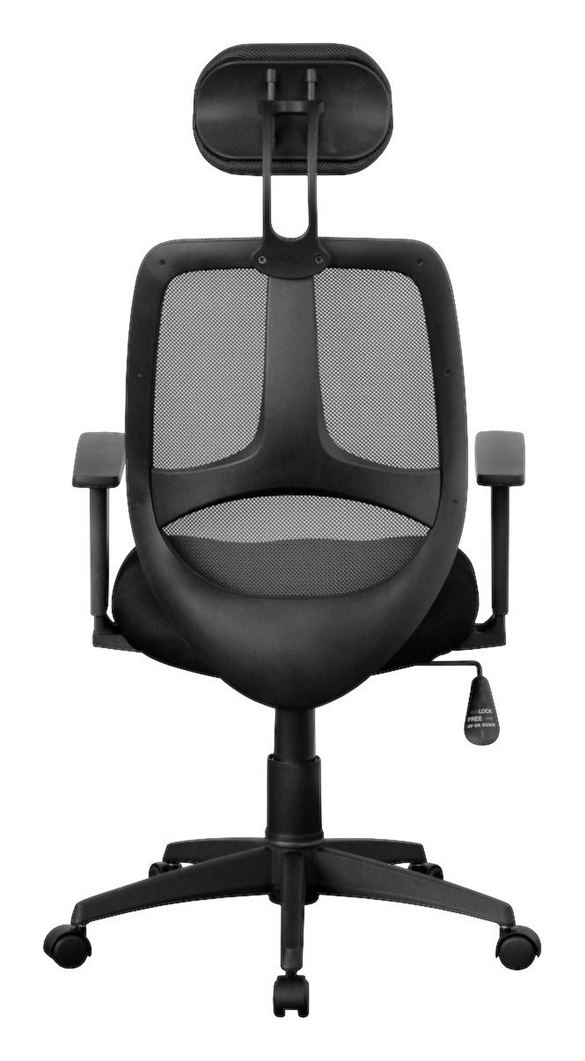 Drehstuhl schwarz Bürostuhl - schwarz (61,00/127,00/57,00cm) - Amstyle