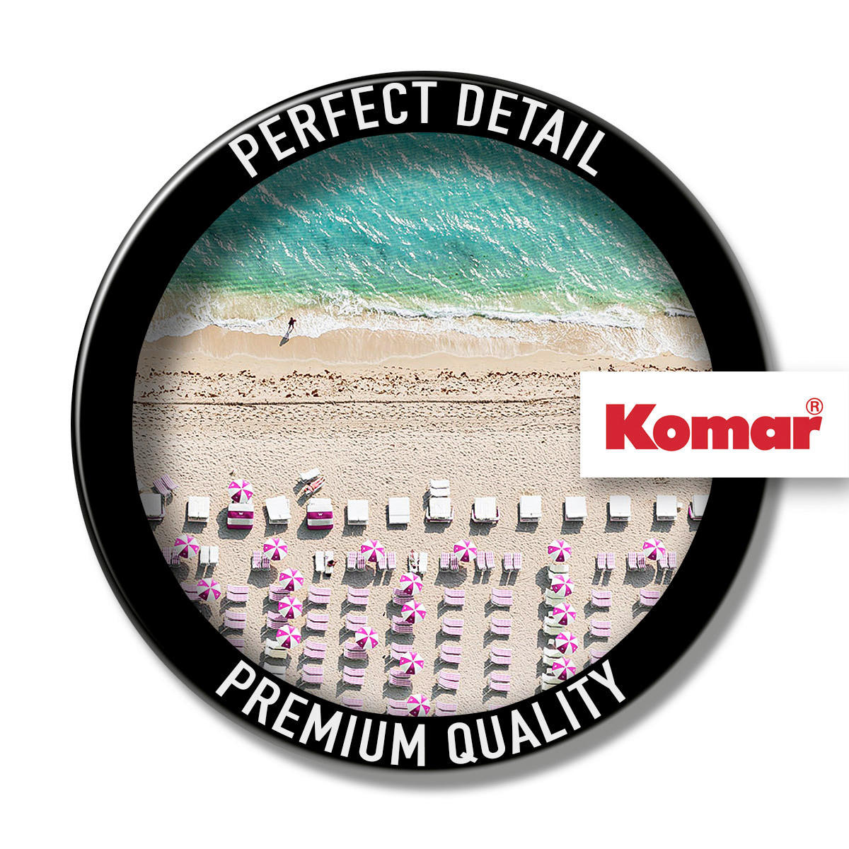 Komar Fototapete Pink Umbrella Panel B/L: ca. 100x250 cm Pink Umbrella Panel - (100,00/250,00cm) - Komar