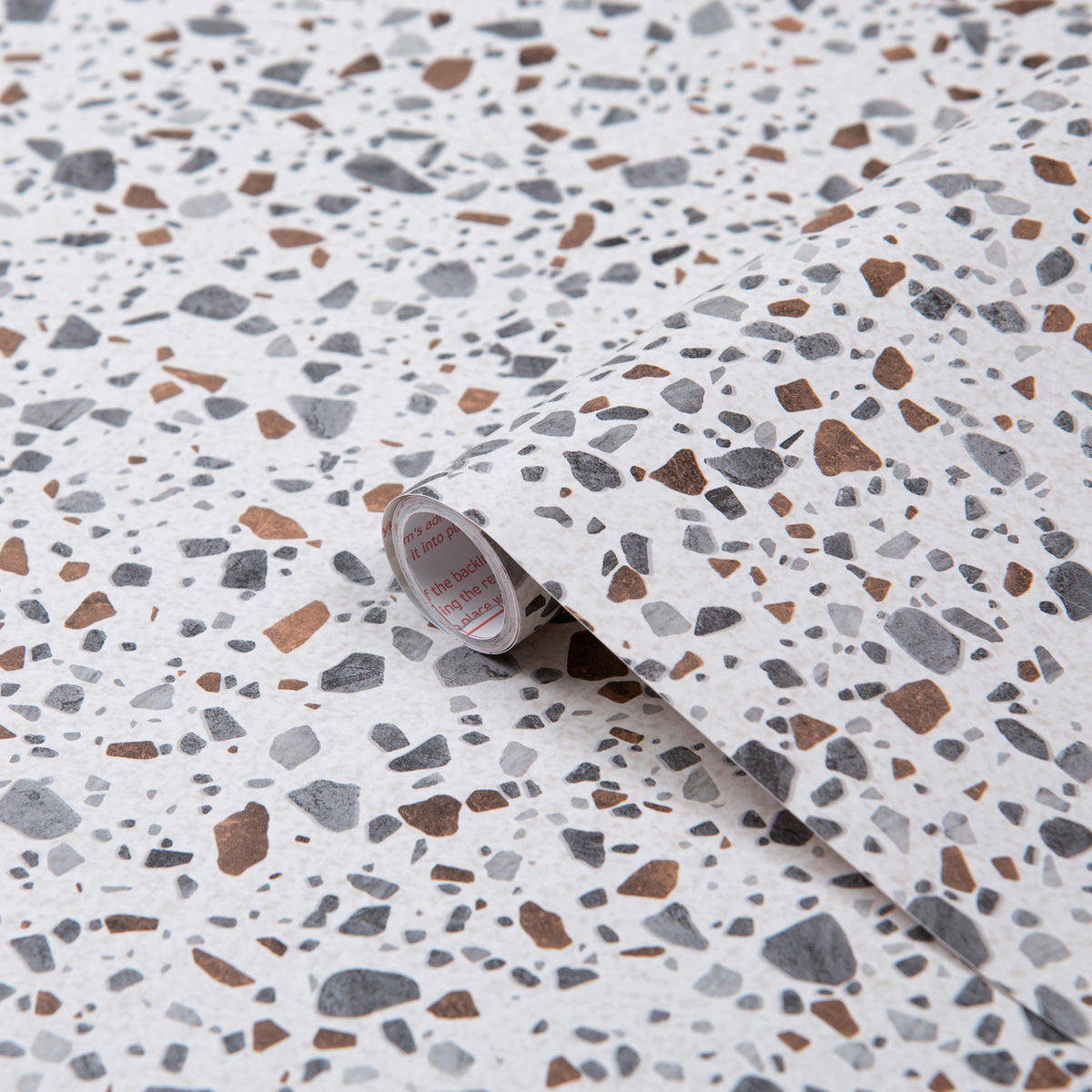 d-c-fix Dekofolie Steine Terrazzo Steine grau bunt B/L: ca. 45x200 cm Steine - bunt/grau (45,00/200,00cm) - d-c-fix