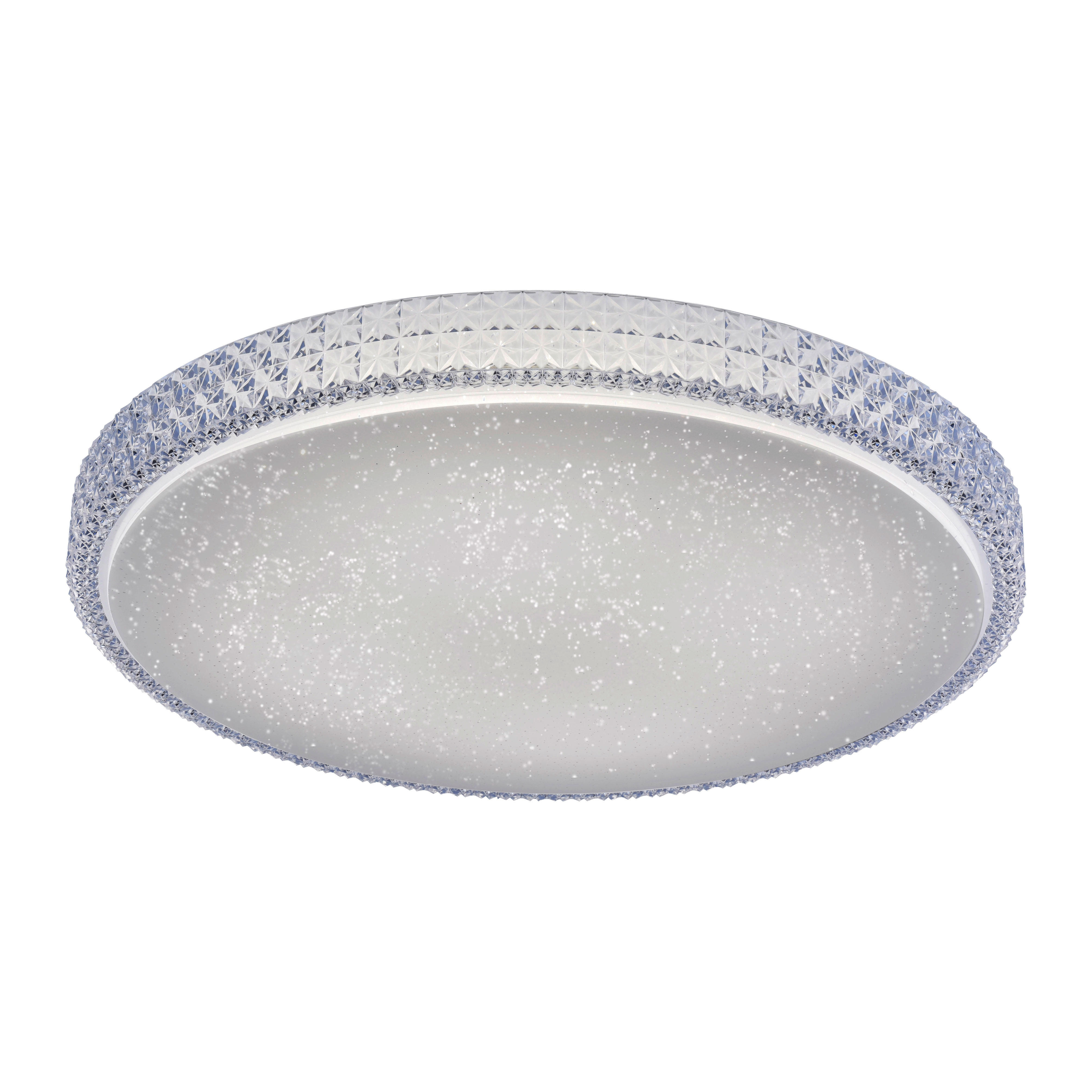 LeuchtenDirekt Deckenleuchte 14372-00 klar Acryl Metall H/D: ca. 11x60 cm LED-Deckenleuchte_CCT_Frida - klar (60,00/11,00cm)