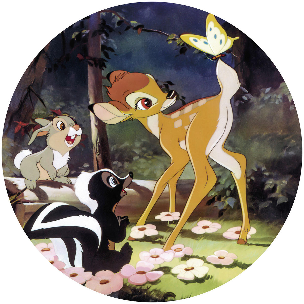 Komar Fototapete Bambi Butterfly D: ca. 125 cm Bambi Butterfly - (125,00cm) - Komar