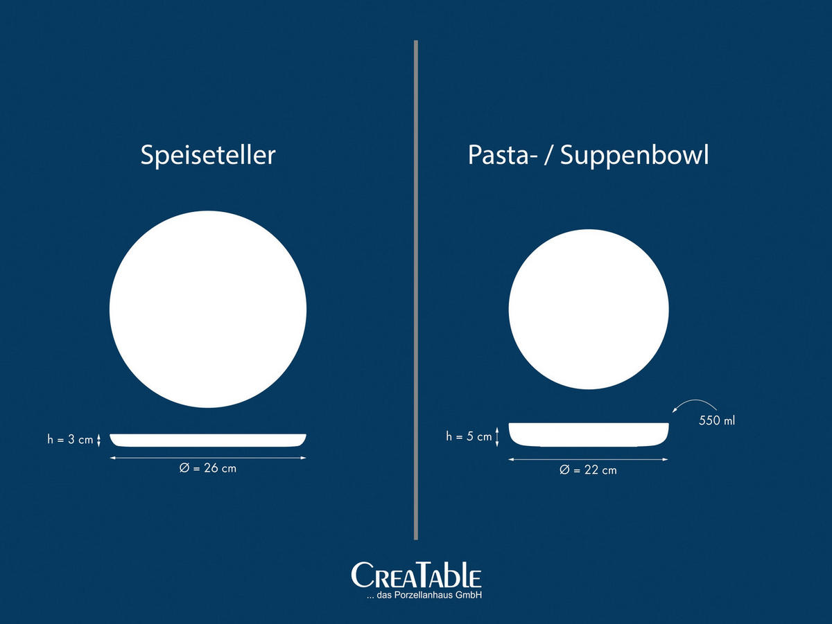 CreaTable Tafelservice Nordic Gourmet schwarz Steinzeug 12 tlg. Nordic Gourmet - schwarz - CreaTable