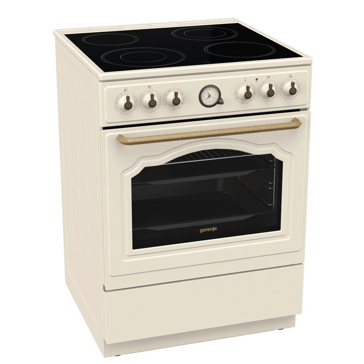 Gorenje Stand-Elektroherd beige B/H/T: ca. 60x85x60 cm Stand-Elektroherd GECS6B70CLI - beige (60,00/85,00/60,00cm) - Gorenje