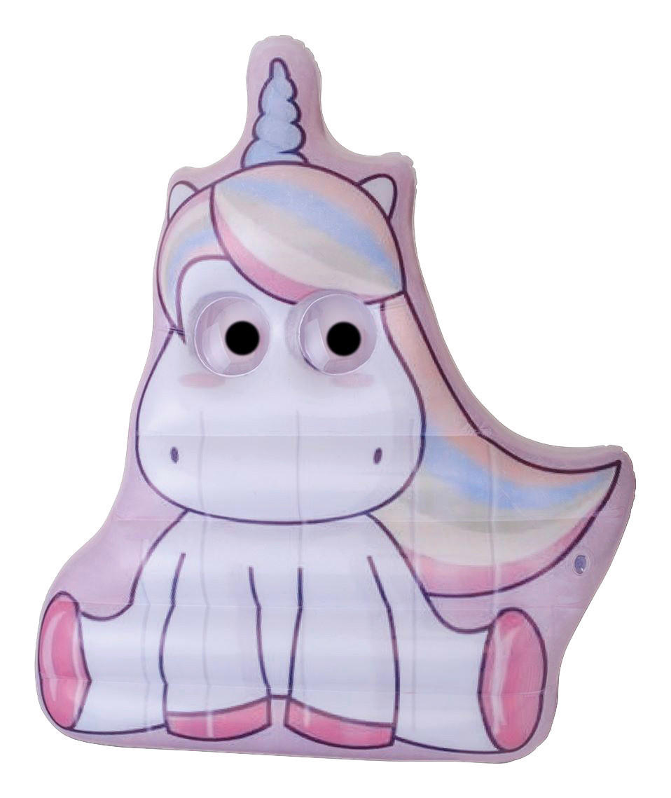Wehncke Aufblasartikel B/L: ca. 50x75 cm Kinderluftmatratze_Einhorn - pink/weiß (50,00/75,00cm) - Wehncke