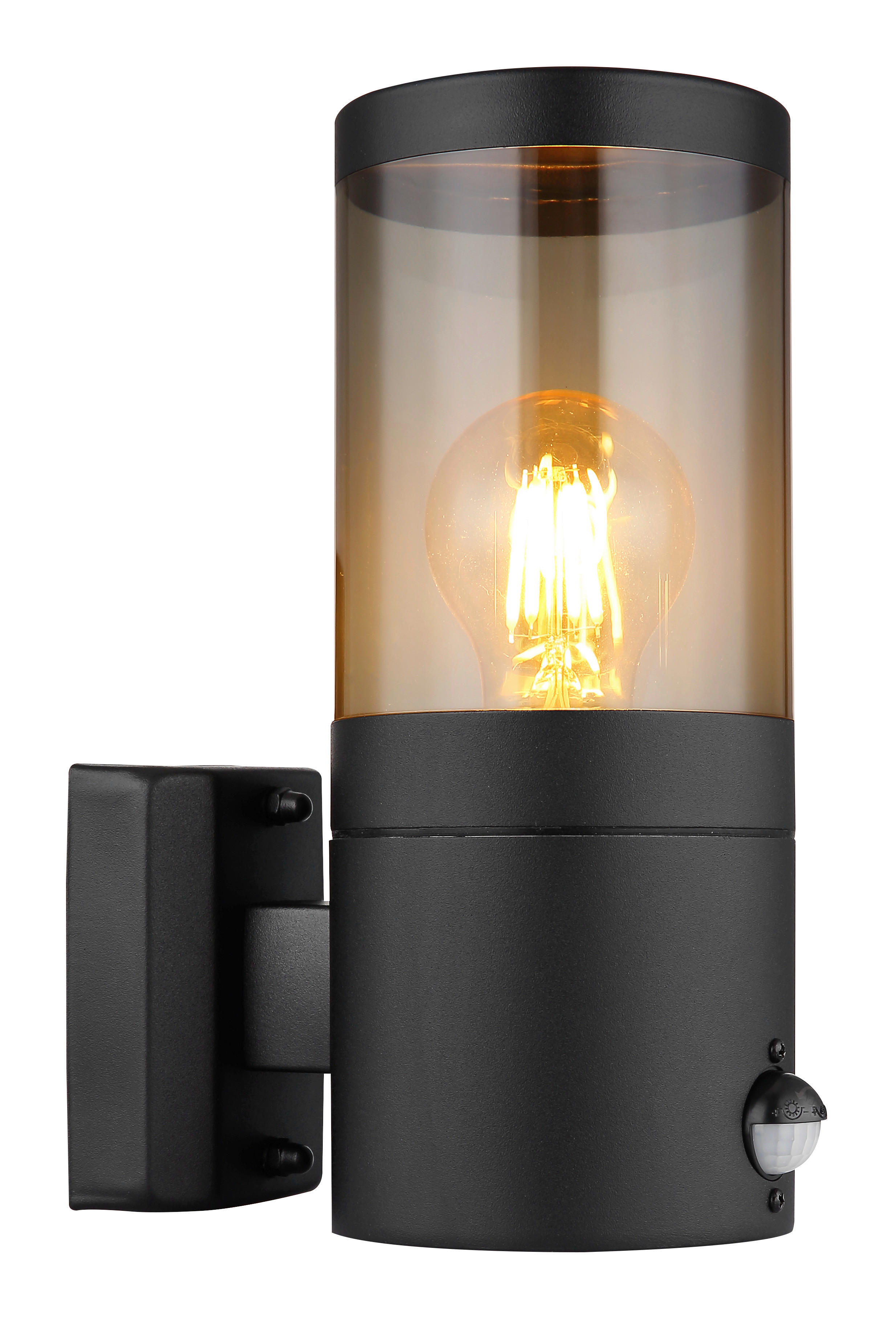 Außenleuchte schwarz B/H: ca. 10,2x24,5 cm XELOO - schwarz (10,20/24,50cm) - GLOBO