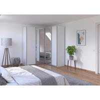 Schwebetürenschrank Quadra Alpinweiß B/H/T: ca. 187x229x181 cm Quadra - Alpinweiß (187,00/229,00/181,00cm)