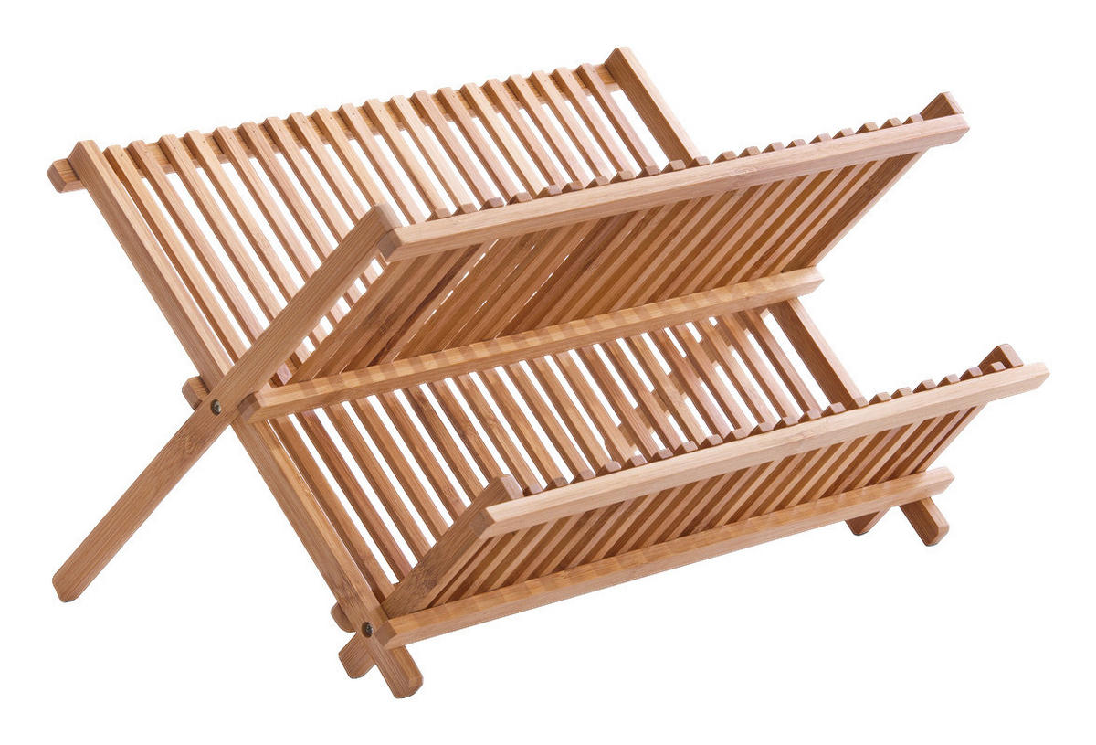 Zeller Geschirrabtropfständer natur Bambus B/H/L: ca. 35x25x42 cm Geschirrabtropfständer - natur (42,00/35,00/25,00cm) - Zeller