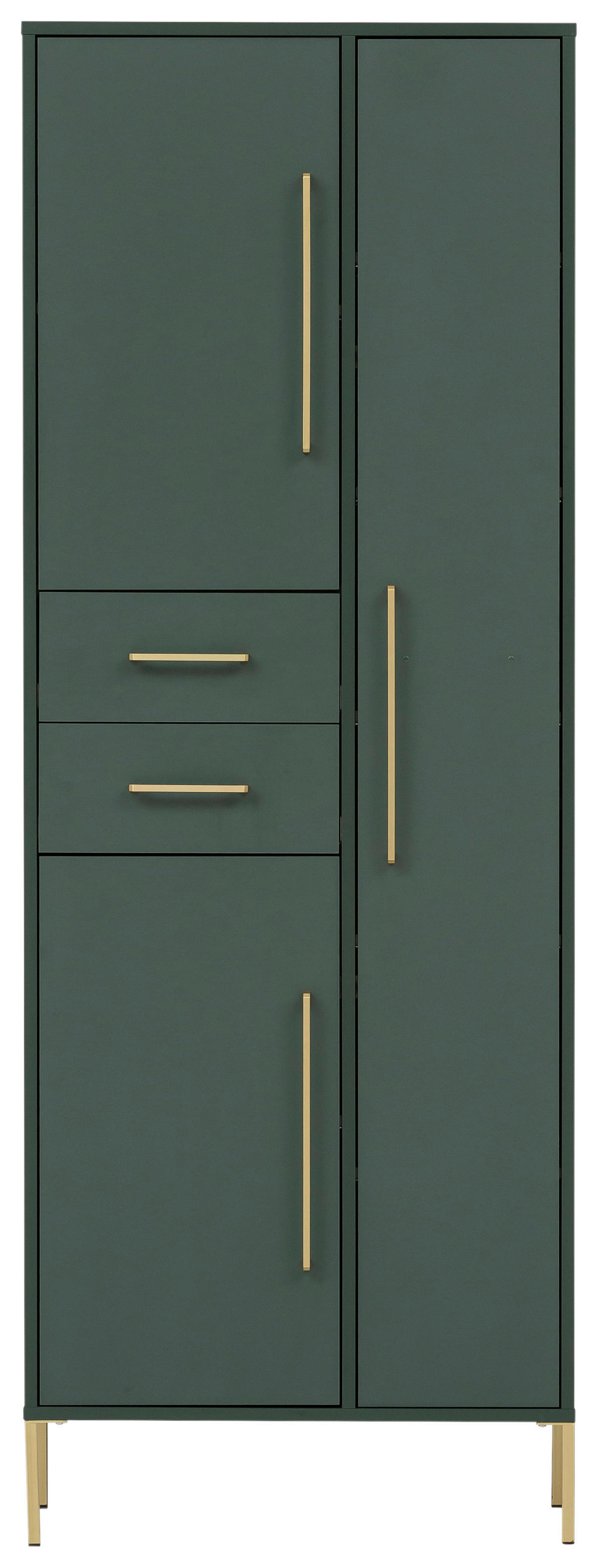 Hochschrank Kent waldgrün B/H/T: ca. 67,1x183,4x33,1 cm Kent - waldgrün (67,10/183,40/33,10cm) - Möbelpartner