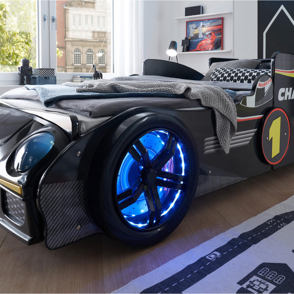 Thumbnail - Autobett Rinum schwarz Liegefläche B/L: ca. 90x200 cm