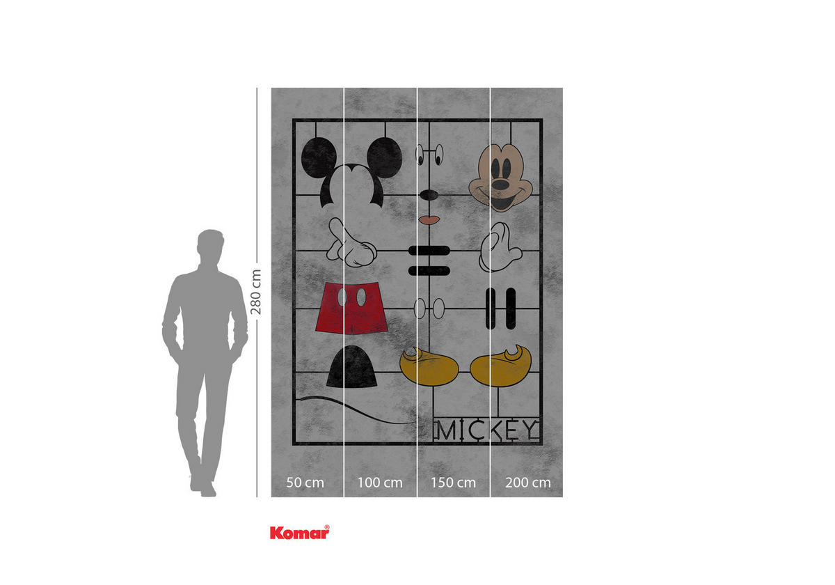 Komar Fototapete Mickey Kit IADX4-053 Mickey Kit IADX4-053 - Komar