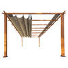 Paragon Outdoor Pavillon Florenz hellbraun Metall B/H/L: ca. 505x236x350 cm Florenz - hellbraun (350,00/505,00/236,00cm) - Paragon Outdoor