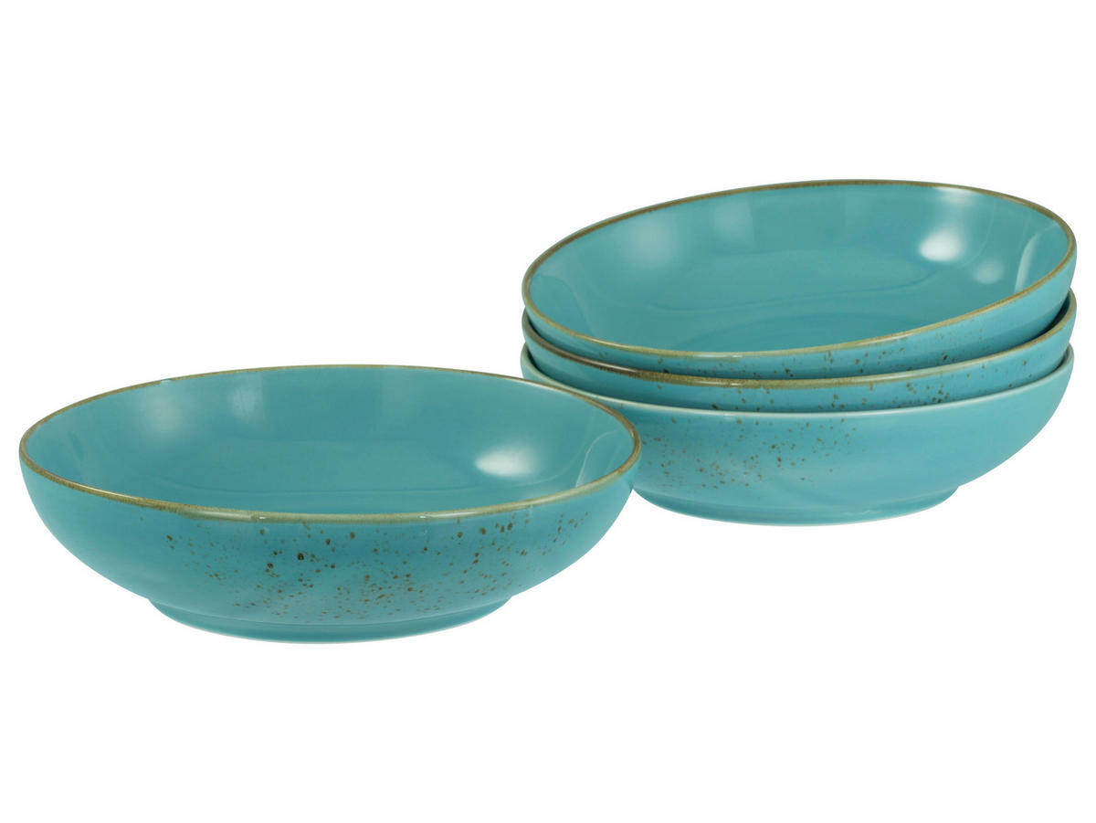 CreaTable Schüssel-Set Nature Collection Water blau Steinzeug Nature Collection Water - blau - CreaTable