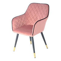 Stuhl Amino 500 rosa Microfaser B/H/T: ca. 58,5x86x61 cm Amino 500 - schwarz/rosa (58,50/86,00/61,00cm) - 360 Living