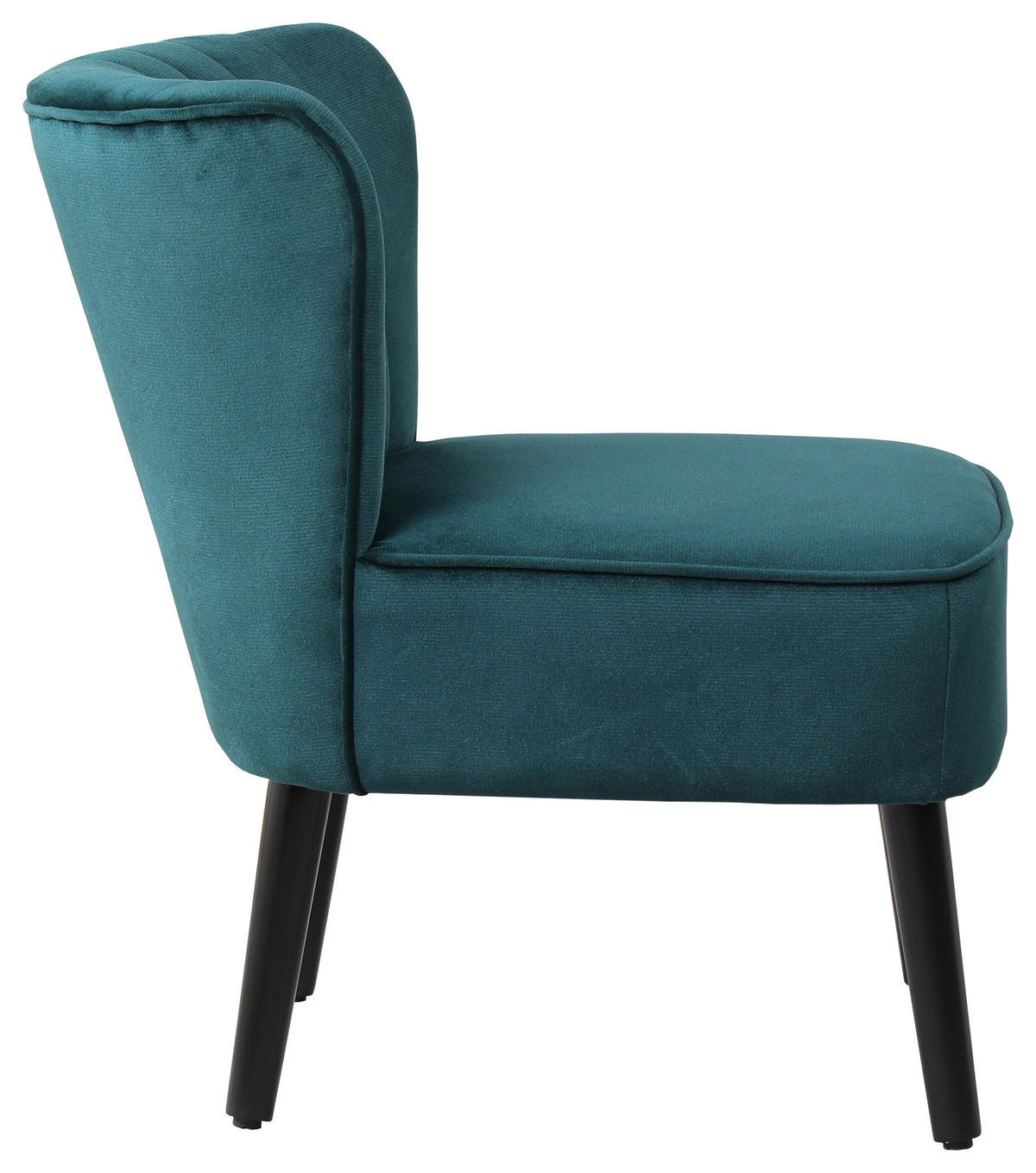 Sessel Emily grün Microfaser B/H/T: ca. 57x76x72 cm Emily - schwarz/grün (57,00/76,00/72,00cm)